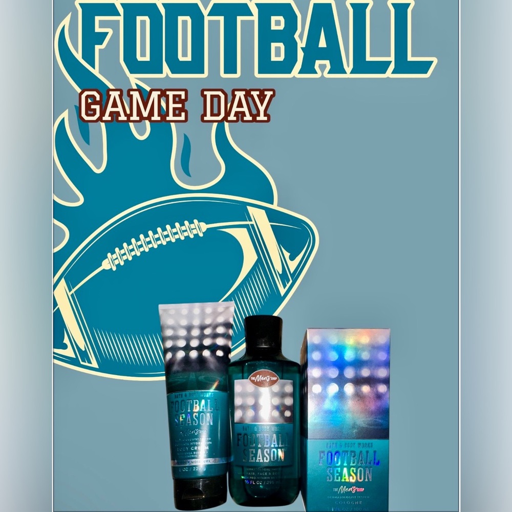 Football Season Body Cream, Shower Gel and Cologne Set. - Picture 2 of 9
